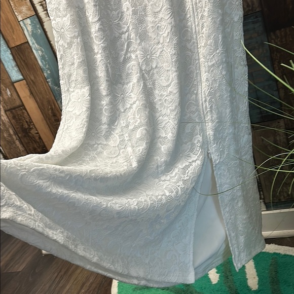 Vfshow 3XL white long lace Designer dress - Picture 10 of 16